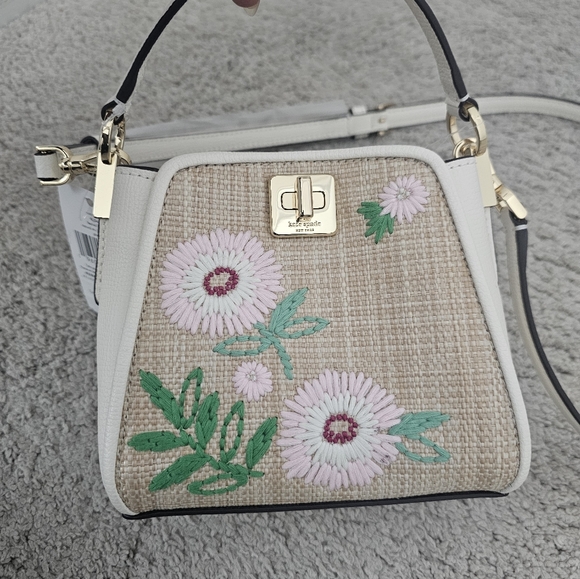 Authentic BNWT Kate Spade Floral Embroidered Bag - Picture 4 of 14